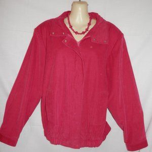 Hunt Valley 20 Corduroy Zip Lined Jacket Pink H518